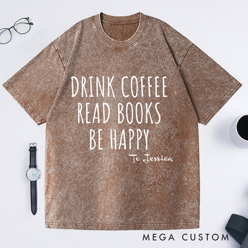 Personalized Book Shirts Bookish Washed T-Shirts Book Lover Shirt Book Lover Gift