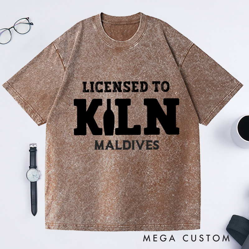 Personalized Licensed to Kiln Washed T-Shirts Artist Shirt Pottery Apparel Art Teacher Gift Idea Funny Pottery Shirt 