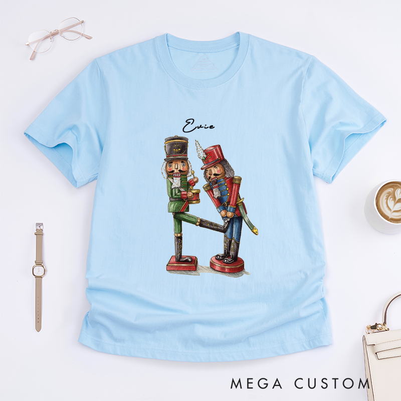 Personalized Dance T-Shirt Custom Name Gift Unique Ballet Soldier Funny Holiday Present Unisex Tee for Family Friend