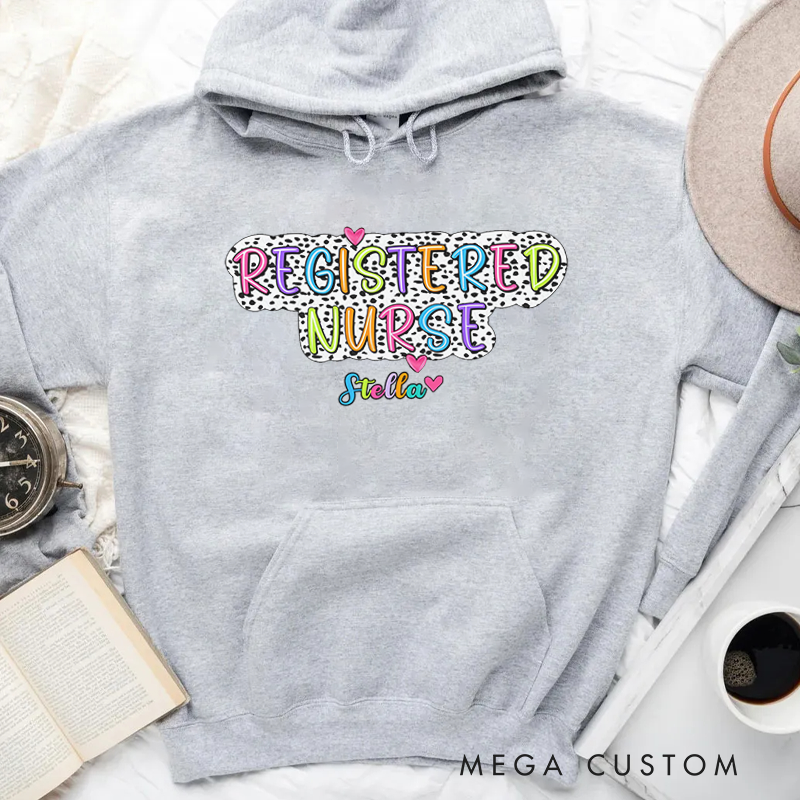 Personalized Hoodies for Nurse Registered Nurse Hoodies Appreciation Gift for Nurse
