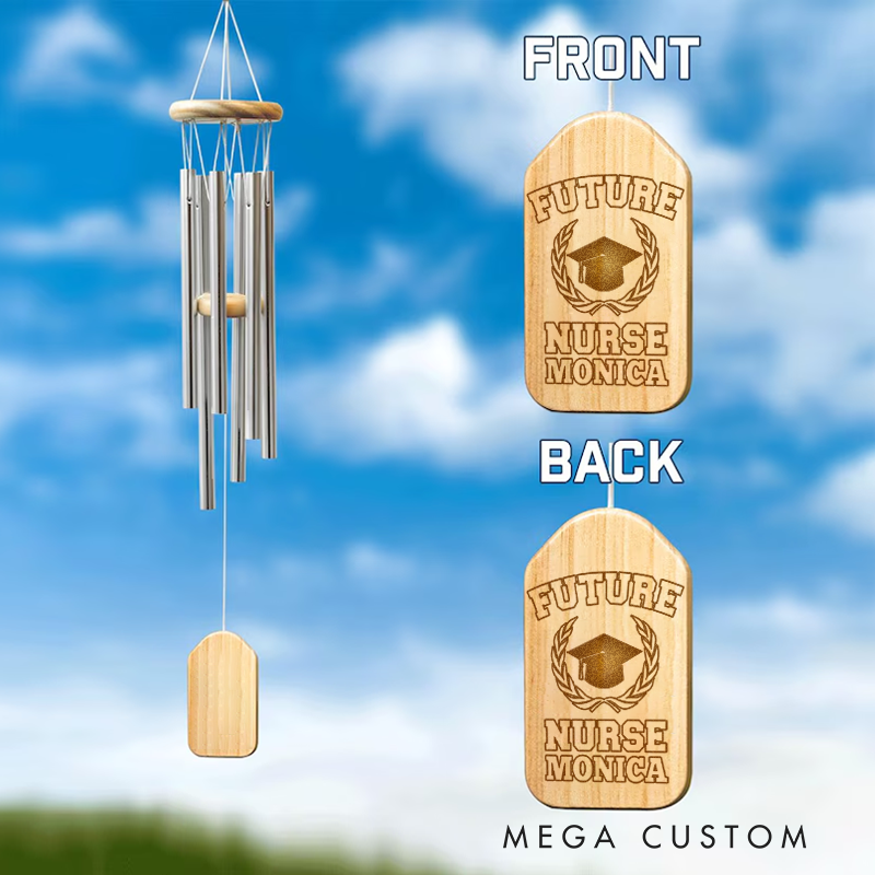 Personalized Wind Chimes for Nurse Future Nurse Design Memorial Wind Chimes Retirement Wind Chime Sympathy Gift