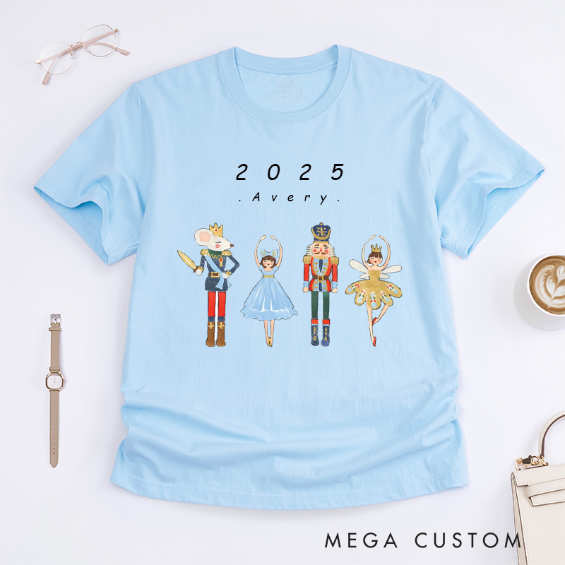 Personalized Dance Ballet T-Shirt Custom Name Gift for Kids Boys Girls Unisex Holiday Dance Outfit Unique Present for Ballet Lovers