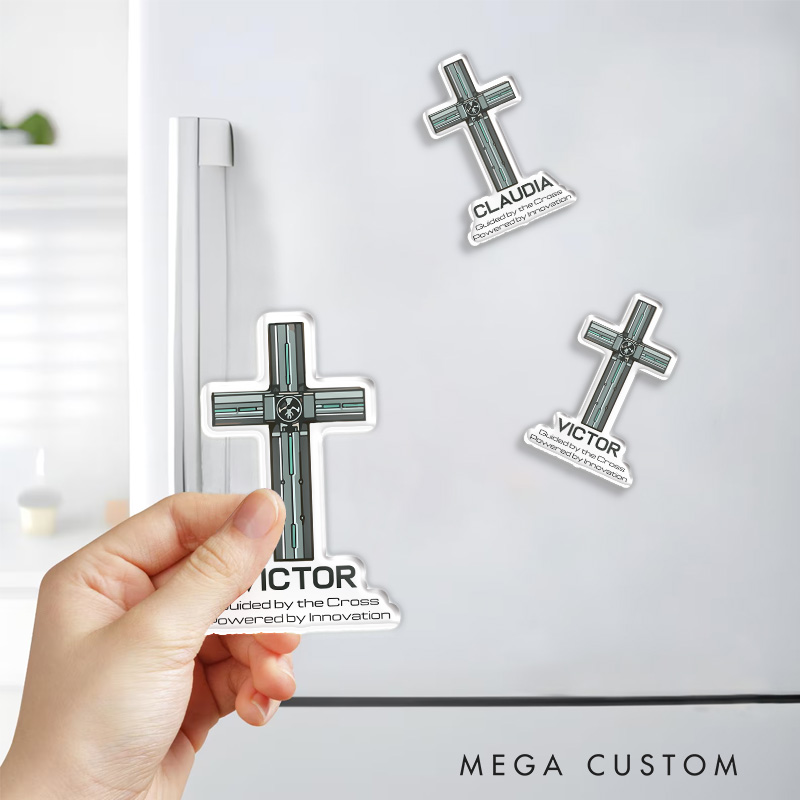 Personalized Wolfwood Anime Gun Movie Fridge Magnets Retro Film Anime Magnets Fridge Decal