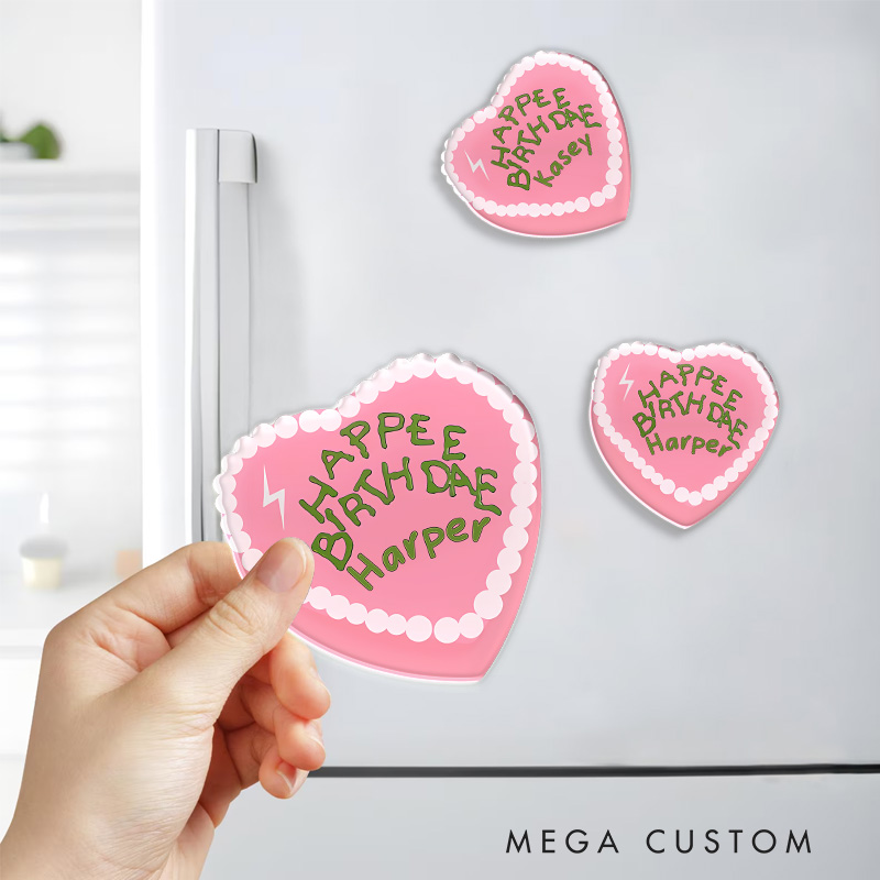 Personalized Birthday Cake Magic Movie Fridge Magnets Magic Movie and Book Magnets for Film Lovers Book Worms Fridge Decal Birthday Gifts