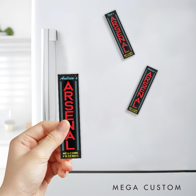 Personalized Arcade Fridge Magnets Video Game Magnets Geek Gaming Nerd Fridge Decal