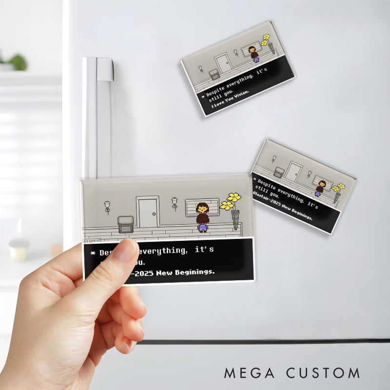 Personalized It's Still You Pixel Game Fridge Magnets Positive Video Game Magnets Motivational Game Fridge Decal