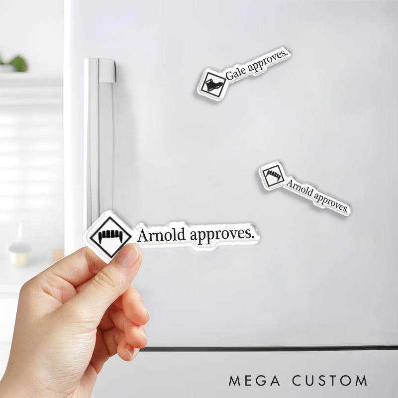 Personalized Approve and Disapprove Game Fridge Magnets CRPG Video Game Magnets Fantasy Game Fridge Decal