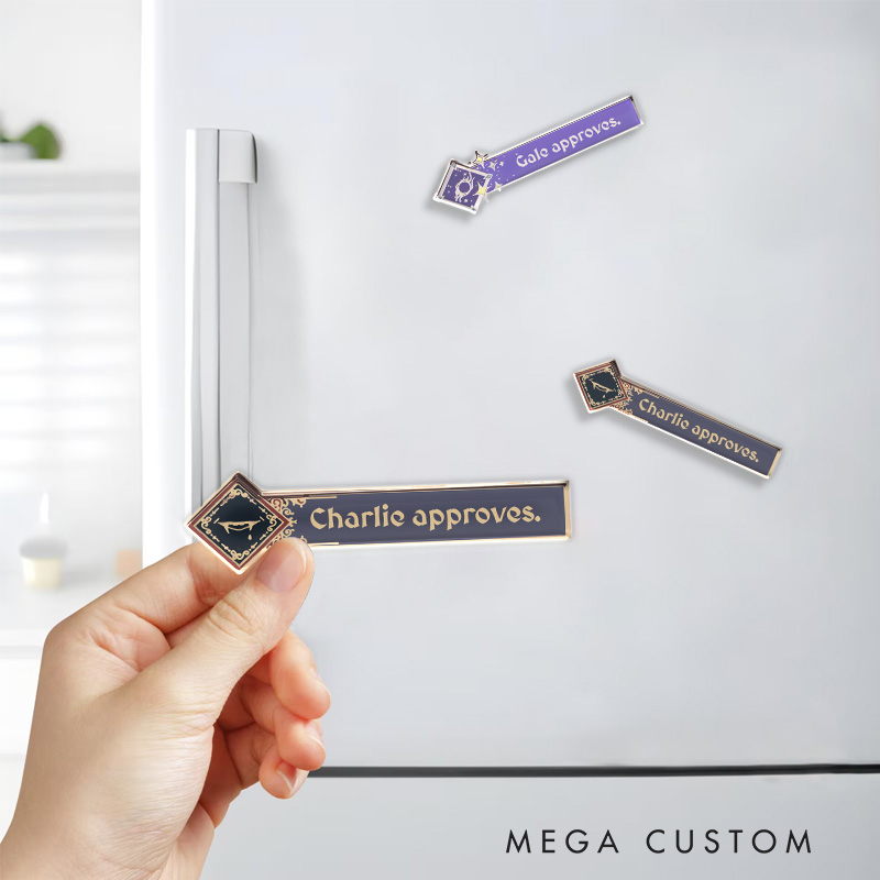 Personalized Approve of Teamates Game Fridge Magnets CRPG Video Game Magnets Fantasy Game Fridge Decal