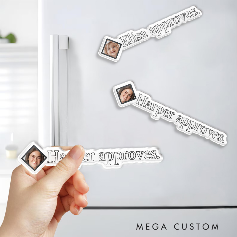 Personalized Approve and Disapprove Photo Game Fridge Magnets CRPG Video Game Magnets Fantasy Game Fridge Decal