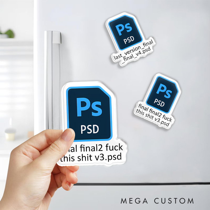 Personalized Graphic Designer Fridge Magnets Illustration Art Magnets Funny File Fridge Decal