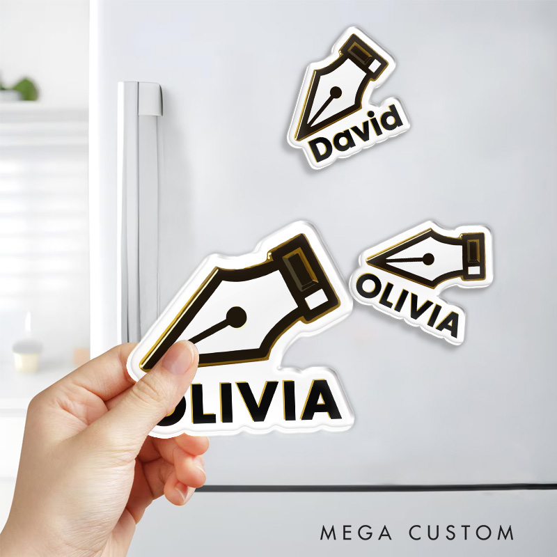 Personalized Graphic Designer Pen Fridge Magnets Illustration Art Magnets Funny Fridge Decal