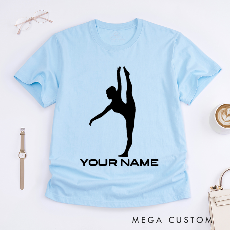 Personalized Ballet Dancer T-Shirt Custom Name Gift for Girls Women Unique Dance Lover Present Ballet Enthusiast Tee