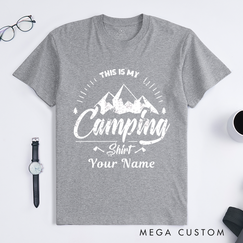 Personalized Adventure Awaits Explore the Outdoors T-Shirt  Hiking Camping Adventurers Lovers Shirt Gift for Travel Friend
