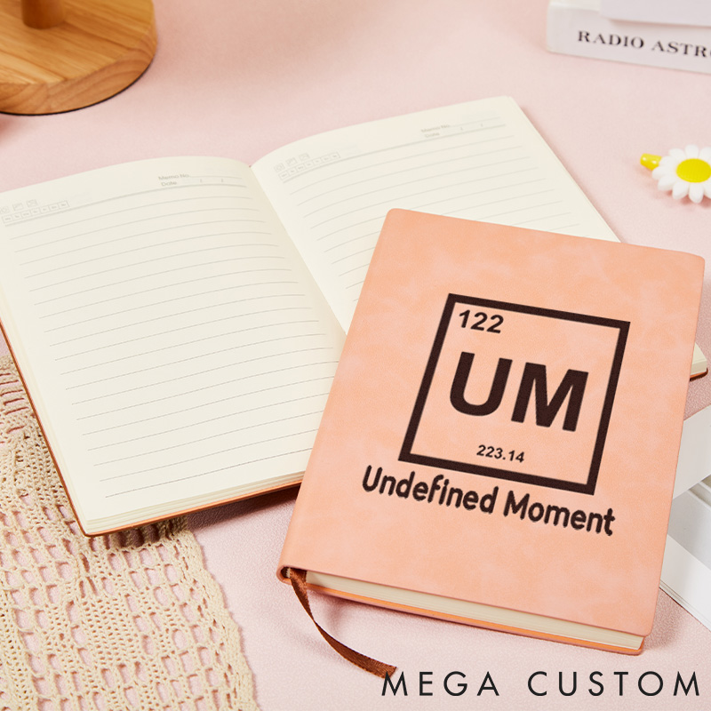 Personalized Science Physics Lovers Leather Notebook Technology Lover Journal Gift for Geek Nerd