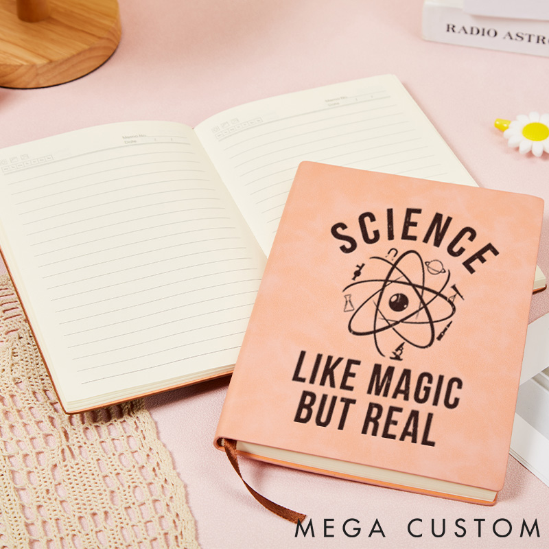 Personalized Science Physics Lovers Notebook Science The Real-Life Magic Journal Gift for Geek Nerd