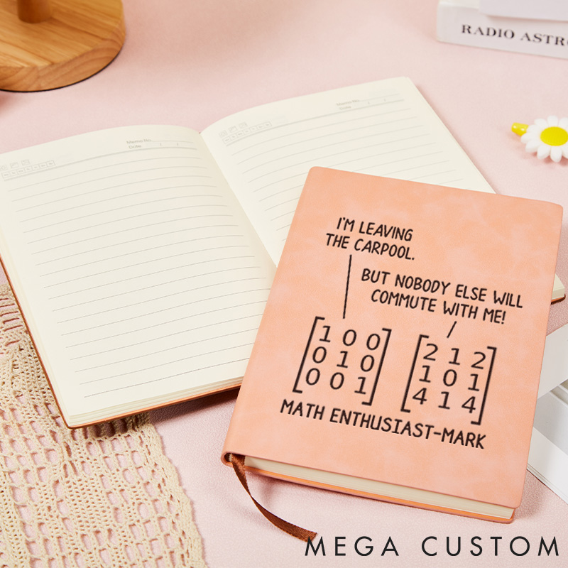 Personalized Math Enthusiast Notebook Science Physics Lovers Journal Gift for Geek Nerd