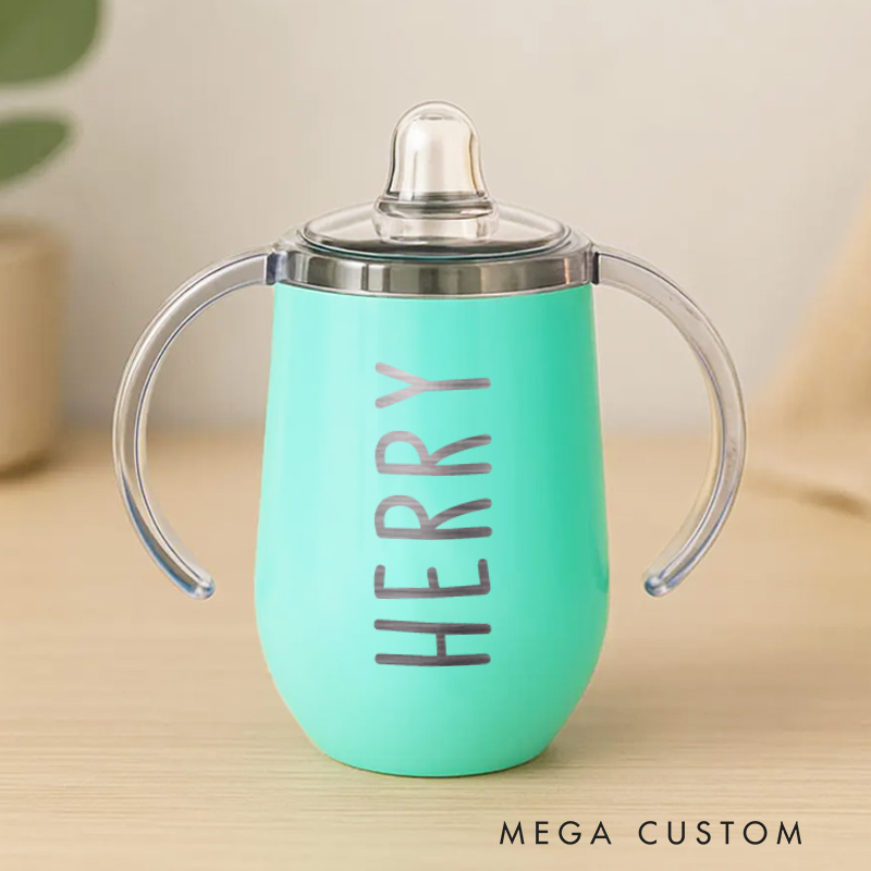 Personalised Sippy Cup with Name Baby Training Cup Baby Birthday Gif Baby Boy or Girl Gifts