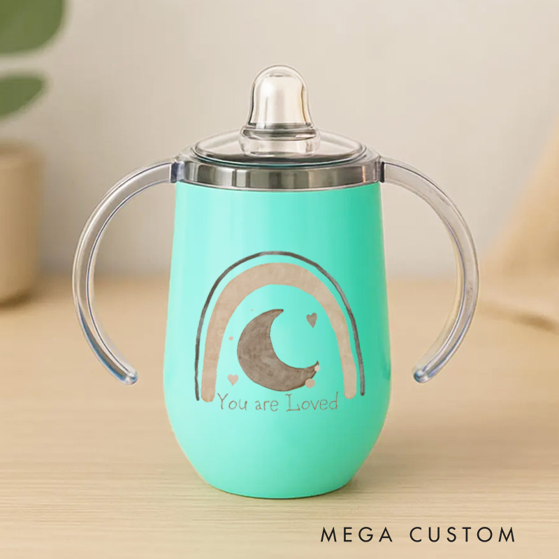 Personalised You Are Love Sippy Cup Baby Training Cup Baby Birthday Gif Baby Boy or Girl Gift