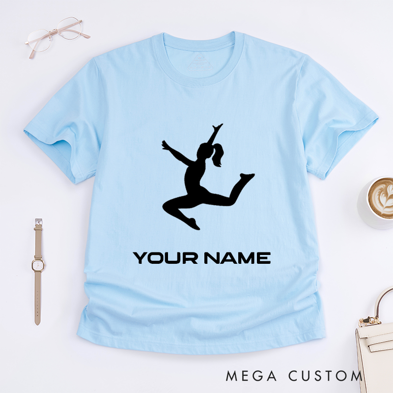 Personalized Ballet Dancer T-Shirt Custom Name Gift for Girls Women Unique Dance Lover Present Ballet Enthusiast Tee