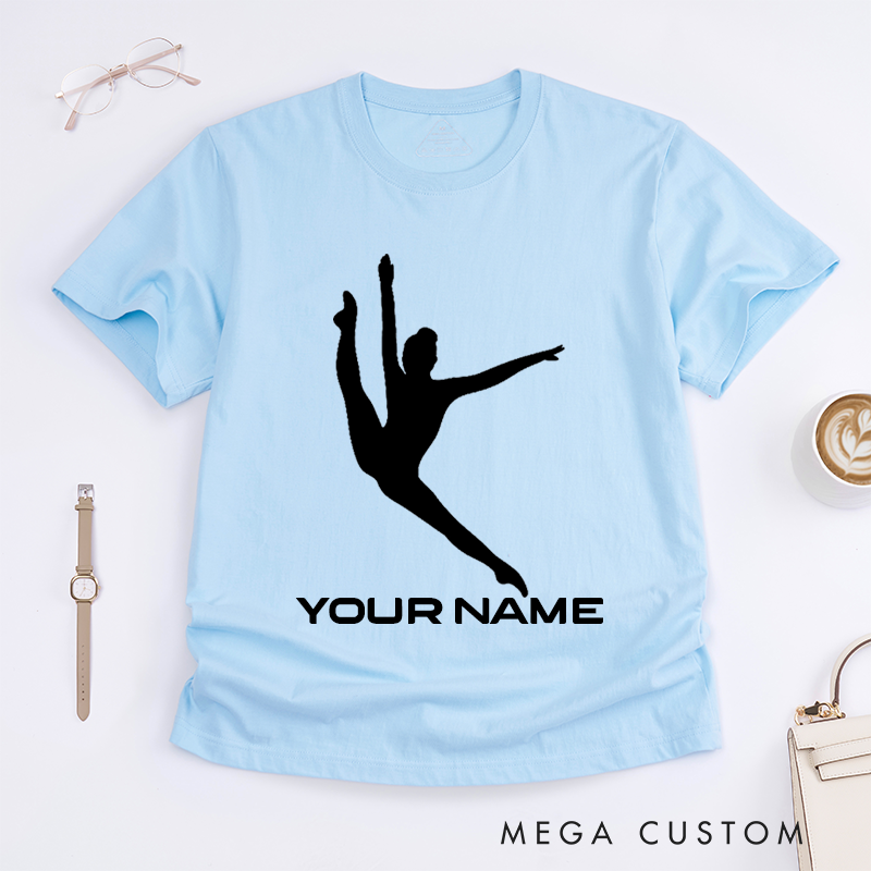 Personalized Ballet Dancer T-Shirt Custom Name Gift for Girls Women Unique Dance Lover Present Ballet Enthusiast Tee