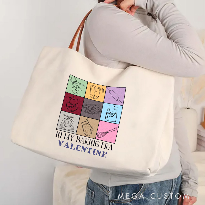 Personalized In My Baking Era Tote Bag Custom Baking Lover Canvas Bag Backing Lover Gift for Baker Gift