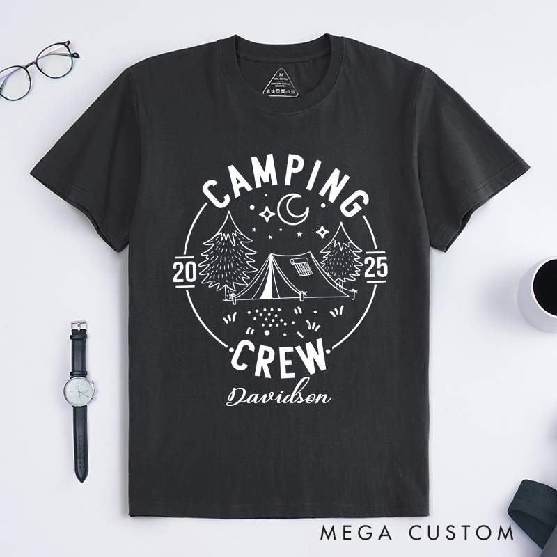 Personalized Camping Crew Classic T-Shirts Gift for Traveling Lovers Travel Lovers Tee Camp Lover Gift