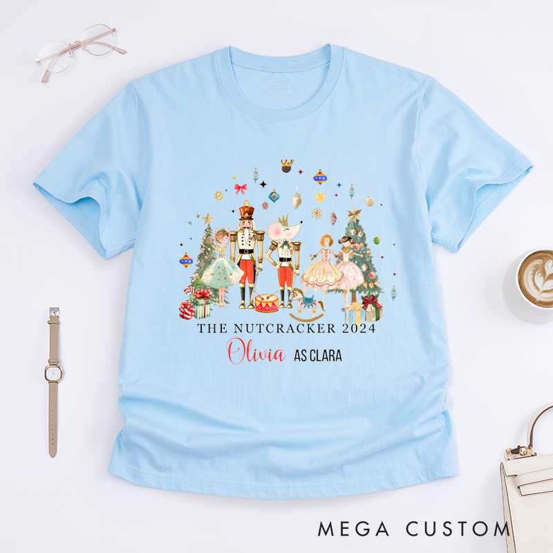 Personalized Ballet Dance T-Shirt Custom Name Gift for Girls Boys Men Women Dancer Outfit Unique Holiday Birthday Present