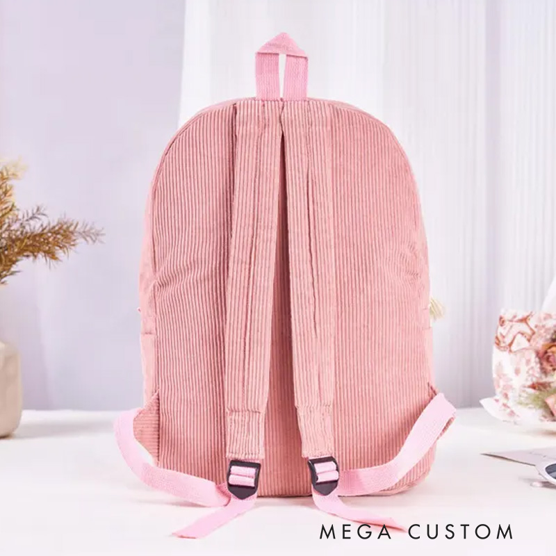 Personalized Embroidered Name Toddler Backpack Kids School Bag Book Bag with Name Birthday Gift