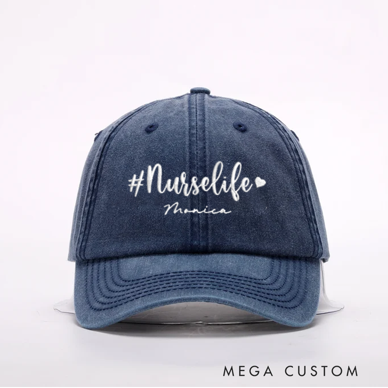 [Copy]Personalized Caps for Nurse Embroidered Baseball Cap Medical Worker Hat Custom Nurse Gift Nurse Appreciation Hat