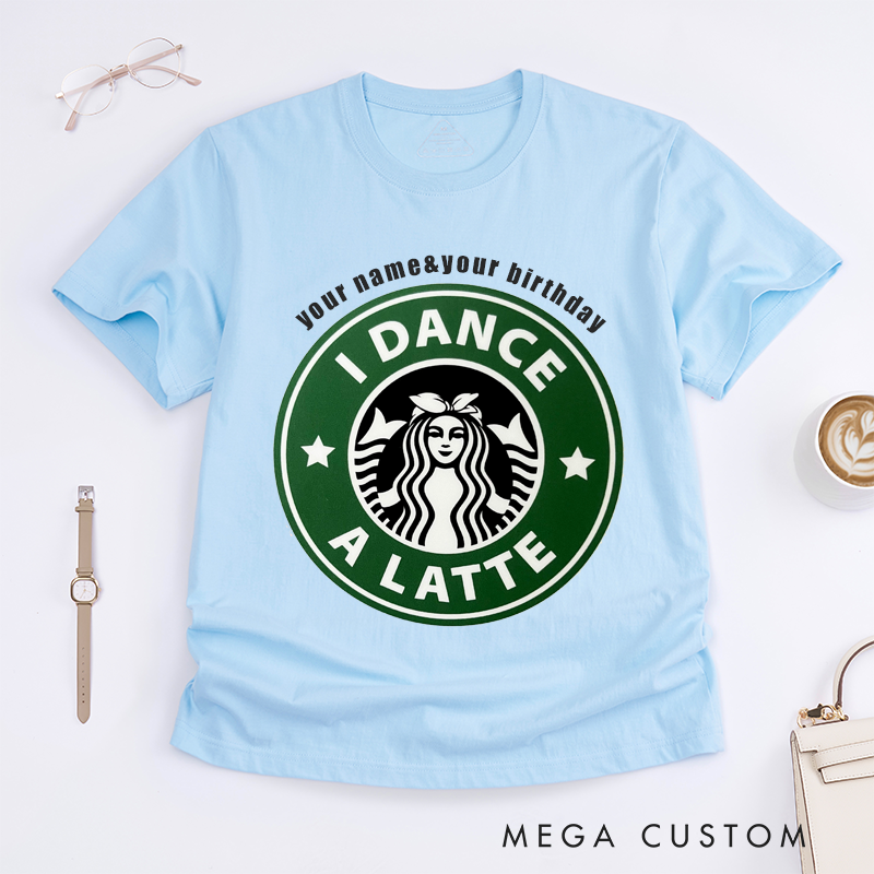 Personalized Dance Lover T-Shirt Custom Name and Birthday Gift for Women Girfriend Tee Perfect Birthday Present for Dancer Friends