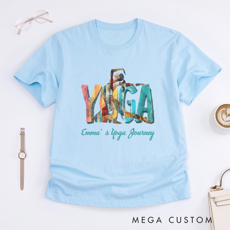 Personalized Yoga T-Shirt Motivational Inspirational T-Shirt Meditation T-Shirt Motivational T-Shirt Zen Clothing Yoga Clothes