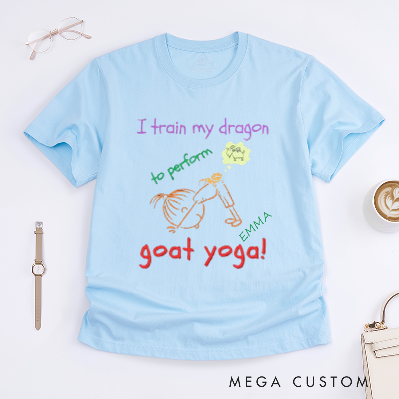 Personalized Yoga Girl T-Shirt Cartoon T-Shirt Yoga Lover T-Shirt Fun Yoga T-Shirt Yoga Instructor Yoga Gift