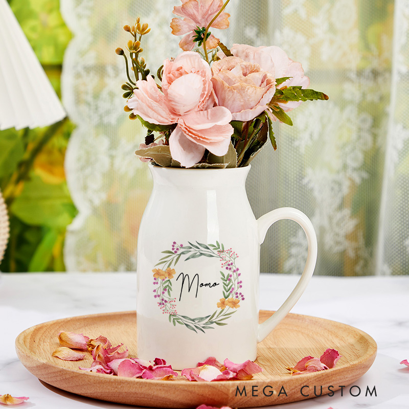 Personalised Flower Vase Mothers Day Gift Mothers Day Vase Gifts for Mum