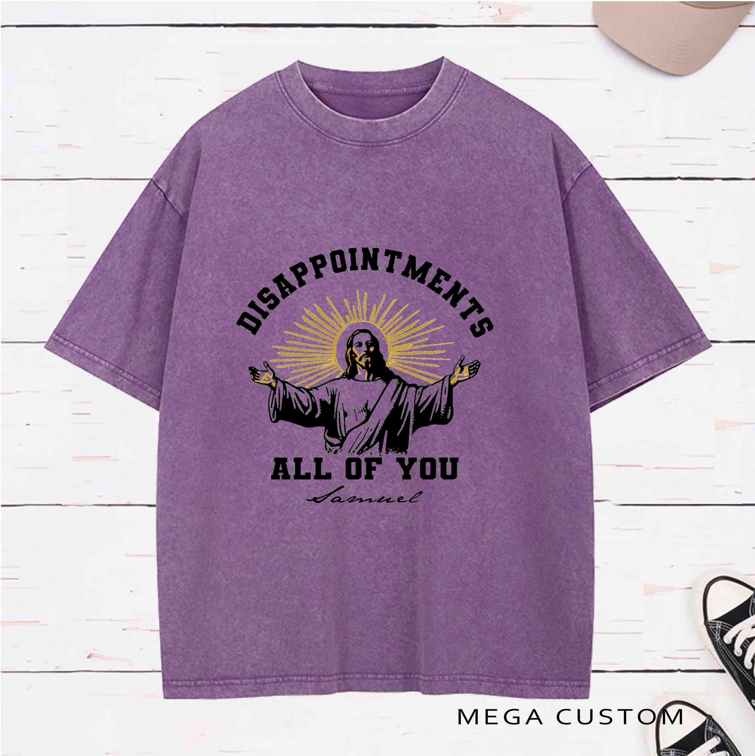 Personalized Character Disappointments All of You Washed T-Shirt  with Name Easter Gift for Christian   
