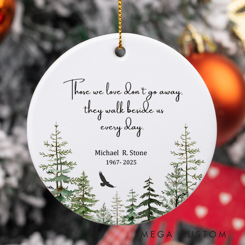 Personalized Memorial Ornament Custom Memorial Ornament for Photo Loved One Bereavement Keepsake in Loving Memory Gifts