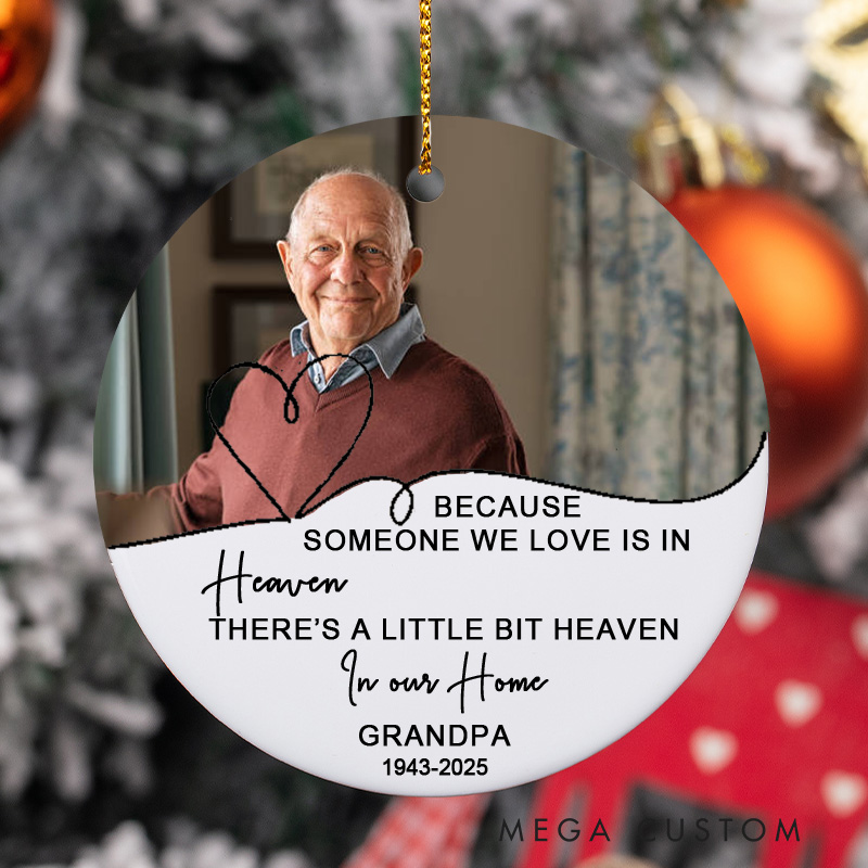 Personalized Memorial Ornament in Loving Memory Ornament Loss of Loved One Gift Remembrance Bereavement Gift Condolence Gift for Family Loss