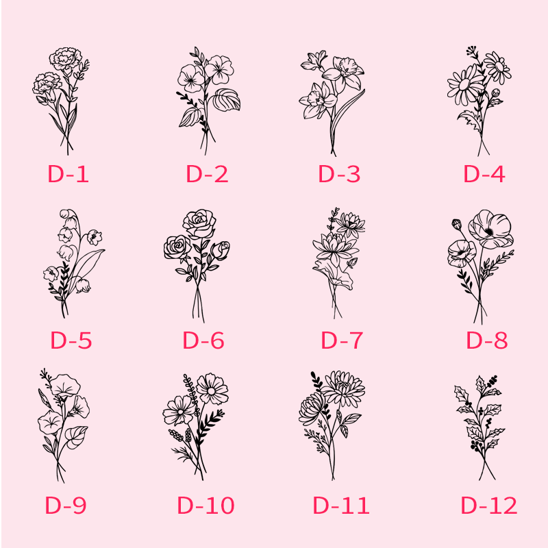 Personalized Tumbler with Birthflower Engraved Tumblers with Name Insulated Travel Mug Birthday Gifts for Her