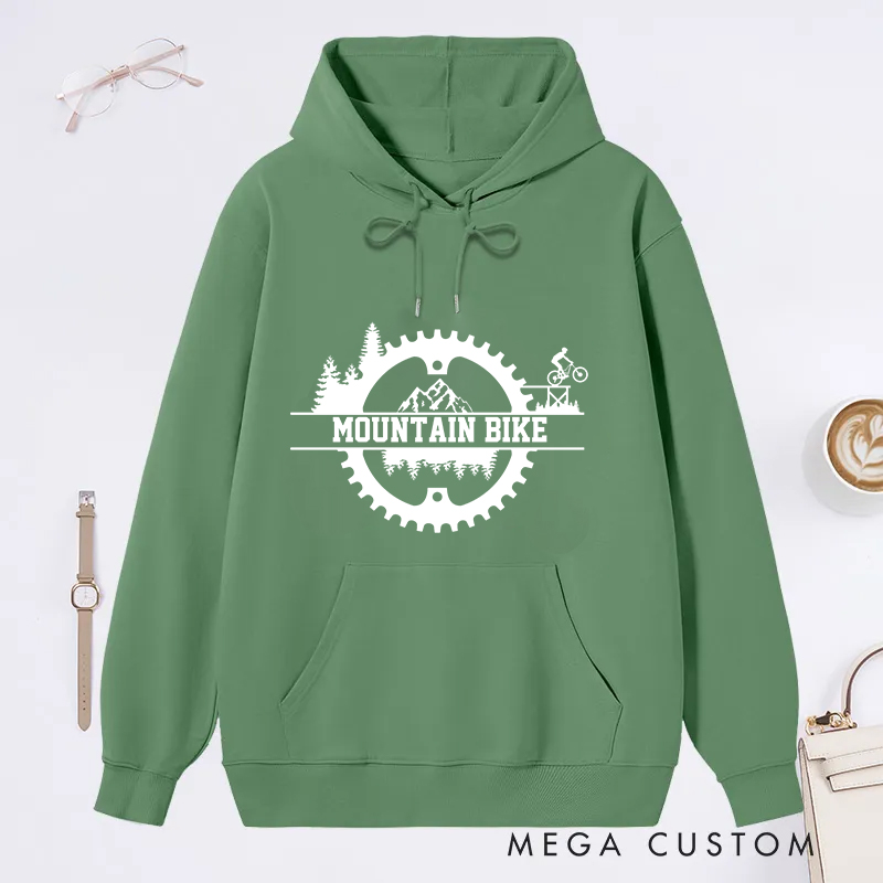 Personalized Mountain Bike Classic Hoodies with Inspired Design for Outdoor Adventures Riding Cycling Biking Enthusiasts