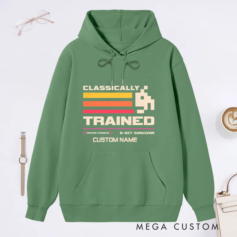 Personalized 8-Bit Survivor Classic Hoodies Games Lover Gift for Geek Nerd