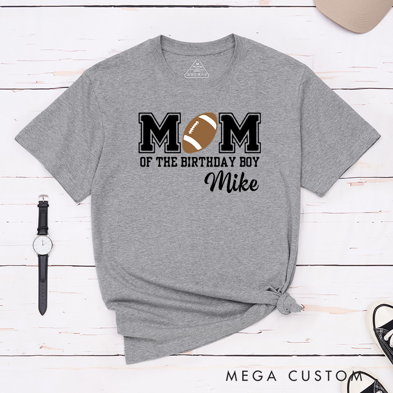 Personalized American Football and Rugby Birthday T-Shirts with Featuring Custom Name for Celebrate Your Football Star in Style