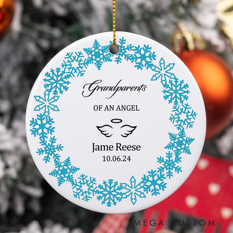 Personalized Miscarriage Ornament Infant Loss Keepsake for Christmas Tree Baby Memorial Gift Stillborn Angel Sympathy Gifts
