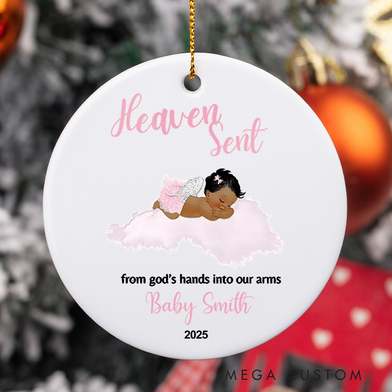 Personalized Miscarriage Ornament Miscarry Baby in the Sky Memorial Gift Custom Angel Baby Keepsake Grief Loss Support Holiday Gift