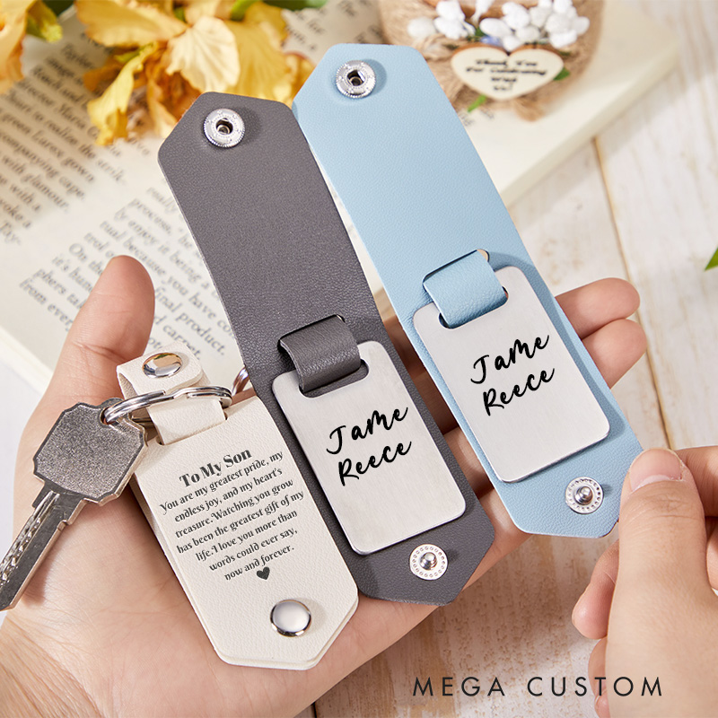 Personalized To My Son Memorial Keychain in Memory of Gift Loss of Son Memory Keepsake Bereavement Condolence Remembrance Gifts