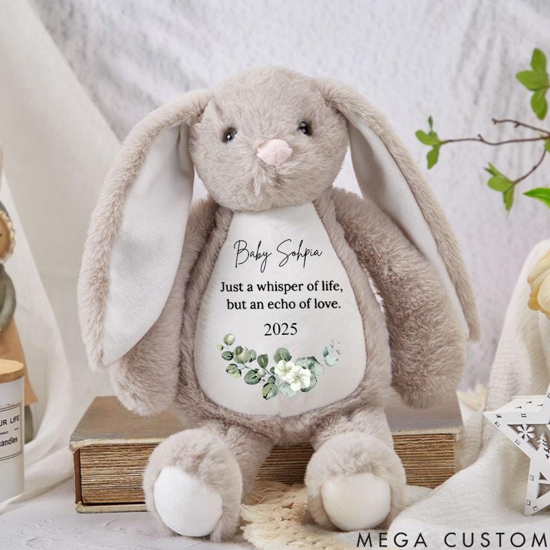 Personalized Baby Loss Bunny Miscarriage Memorial Soft Toy Keepsake Bereavement Gift Baby Loss Stuffed Animal Sympathy Gift Still Born Gifts