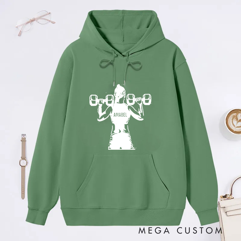 Personalized Gym Classic Hoodies with Empowering Lifting Theme Design for Fitness Enthusiasts Bodybuilders and Gym Lovers