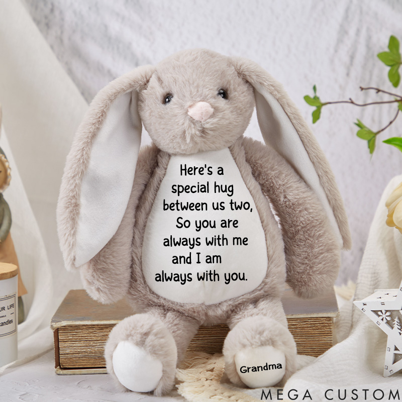 Personalized Memorial Bunny in Loving Memory Gift for a Grieving Child Children's Stuffed Animal  Special Keepsake from a Loved One
