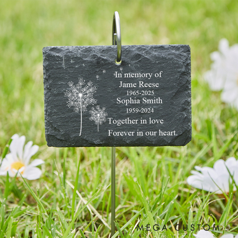 Personalized Memorial Grave Marker With Stake to Put in the Ground Sympathy Gift for Loss of Loved One Garden Marker Remembrance