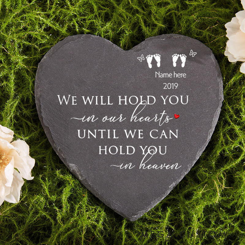 Personalized Baby Loss Memorial Stone Outdoor Slate Miscarriage Sympathy Gift Remembrance Grieving Gift Stillbirth Miscarriage Angel Baby Keepsake