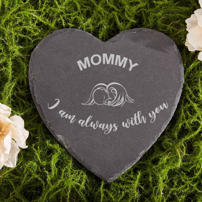 Personalized Angel Baby Memorial Stone Slate Remembrance Stone for Loss of Baby Sympathy Miscarriage Gift for Loss of Infant 