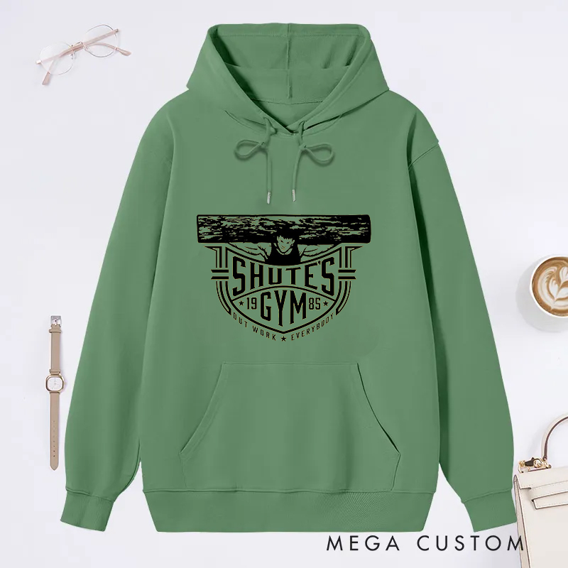Personalized Gym Classic Hoodies with Vintage Weightlifting Design for Fitness Enthusiasts Bodybuilders and Gym Lovers